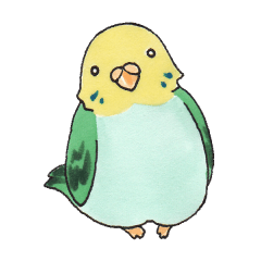 [LINEスタンプ] 貴方の心にずっきゅんインコ！