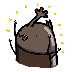 [LINEスタンプ] 僕たちはカブトムシ