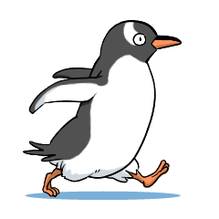 [LINEスタンプ] 冷静ペンギン