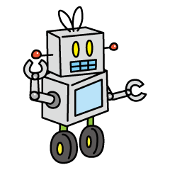 [LINEスタンプ] ブリ木ロボ人くん