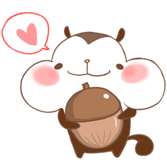 [LINEスタンプ] Chubby chipmunk