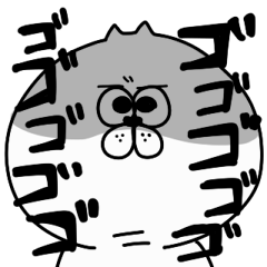 [LINEスタンプ] ずんぐりねこ