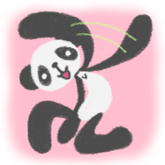 [LINEスタンプ] パンダのハンサムさんの画像（メイン）