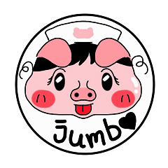 [LINEスタンプ] JUMBO PIG
