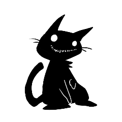 [LINEスタンプ] Shadow cat(2)