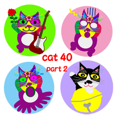 [LINEスタンプ] cat40 part2(new)