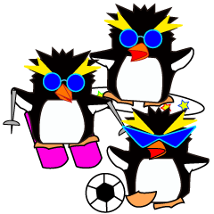 [LINEスタンプ] ロック・ペンギン・スポーツ