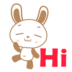 [LINEスタンプ] Fifi Rabbit