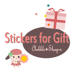 [LINEスタンプ] [Checkle★Sheep-n]Stickers for Gift☆の画像（メイン）