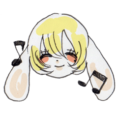 [LINEスタンプ] ほく★うさ