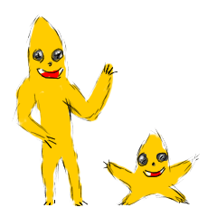 [LINEスタンプ] ヒトデグマ親子と奇妙な仲間達の画像（メイン）