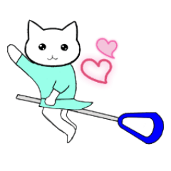 [LINEスタンプ] 可愛いラクロス猫
