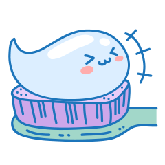 [LINEスタンプ] Minty, the toothpaste