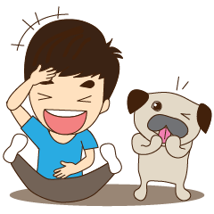 [LINEスタンプ] The Boy and his dog