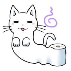 [LINEスタンプ] トイレの猫様