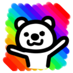 [LINEスタンプ] 落書きクマちゃん