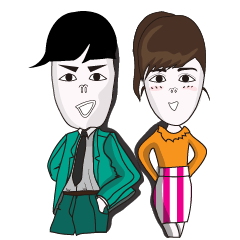 [LINEスタンプ] Dear OPPA ＆ Miss Sis