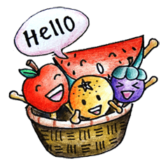 [LINEスタンプ] Fruity Family