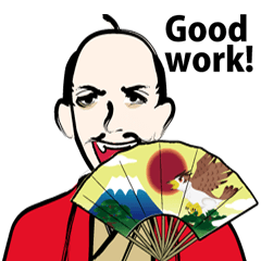 Funny Samurai Sticker  ver.english