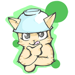 [LINEスタンプ] どんぶりねこ