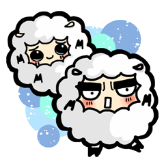 [LINEスタンプ] Play with  Hello sheep