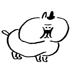 [LINEスタンプ] 太っているネコ。の画像（メイン）