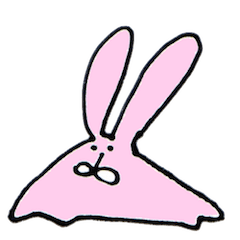 [LINEスタンプ] でろでろしたうさぎのような…