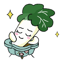 [LINEスタンプ] Little Jade Cabbageの画像（メイン）