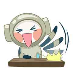[LINEスタンプ] Leopold the Robot