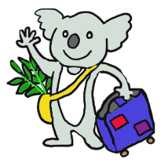 [LINEスタンプ] Koala going to Osaka