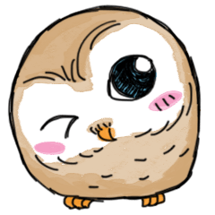 [LINEスタンプ] A little cute OWL