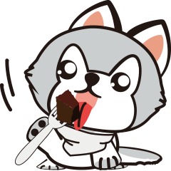 [LINEスタンプ] HUKI (Husky dog)