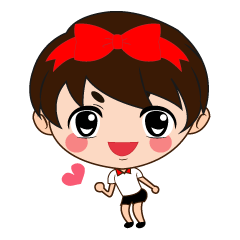 [LINEスタンプ] BoBo Red ribbon Boy