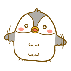 [LINEスタンプ] Bonjii the Owlの画像（メイン）