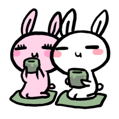 [LINEスタンプ] rabbit＆rabbit！！！