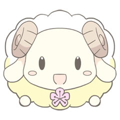 [LINEスタンプ] Plum blossom Sheep