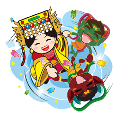 [LINEスタンプ] Lukang Q Mazu anytime paste