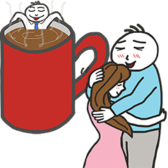 [LINEスタンプ] Dimi a salary man is in love ＆ at work