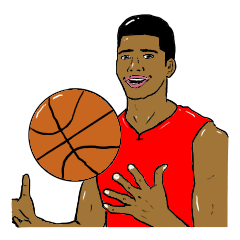 [LINEスタンプ] Basketball players