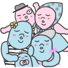 [LINEスタンプ] salamander family