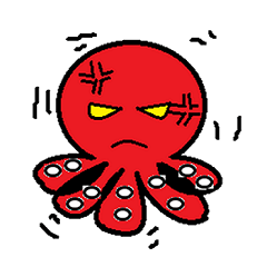 [LINEスタンプ] Octopus -changing