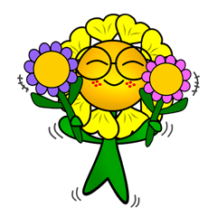 [LINEスタンプ] sunflower boy