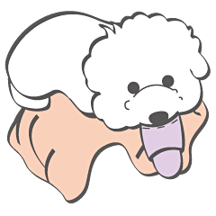 [LINEスタンプ] Bichon Money (life articles)
