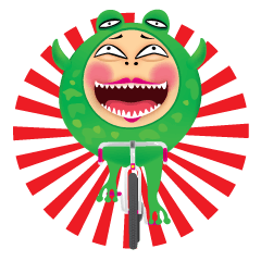 [LINEスタンプ] Bike Kero