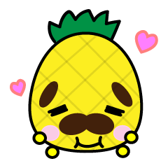 [LINEスタンプ] Pineapple grandfather