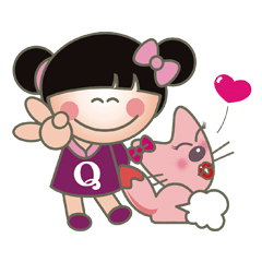 [LINEスタンプ] QQ sister ＆ little Foxy