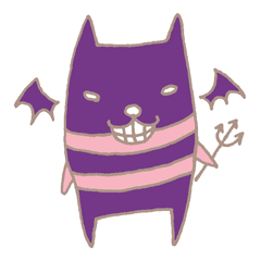 [LINEスタンプ] ちっこい悪魔ちゃんニョール