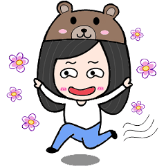 [LINEスタンプ] SUI bear cute the daily
