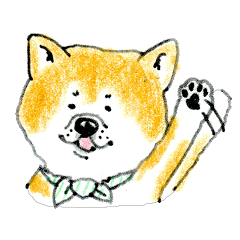 [LINEスタンプ] 秋田犬の毎日スタンプの画像（メイン）