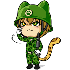 [LINEスタンプ] Leopard-Meow holiday